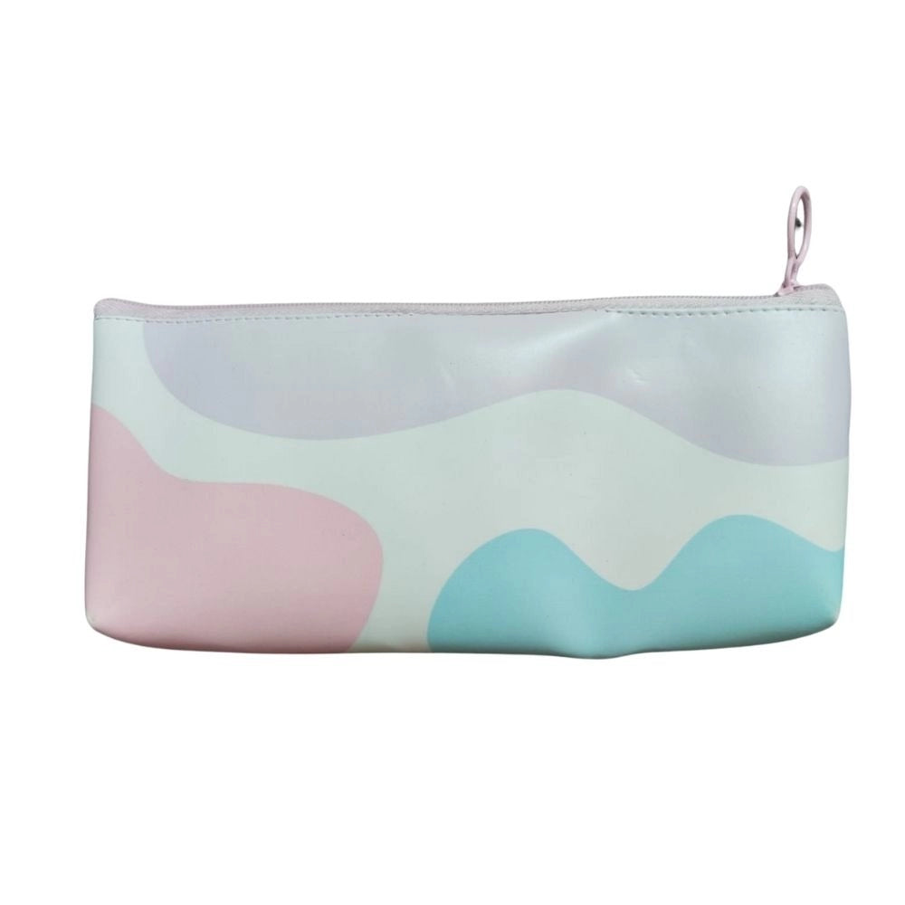 Canvas pencil pouch with panda cartoon print in a variety of colors, suitable for children aged three years and above, used for stationery purposes