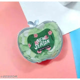 Assorted Apple-shaped travel soft paper soap strips, lightweight & easy to carry - ideal for bath, face, and hand wash