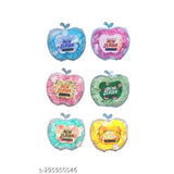 Assorted apple-shaped soft soap paper strips (3 pack) for travel, bath, face, and hand wash - perfect stationery accessory