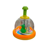 Assorted color plastic spinning mini toy, lightweight and easy-to-hold for 1+ years old, enhances visual development and motor skills
