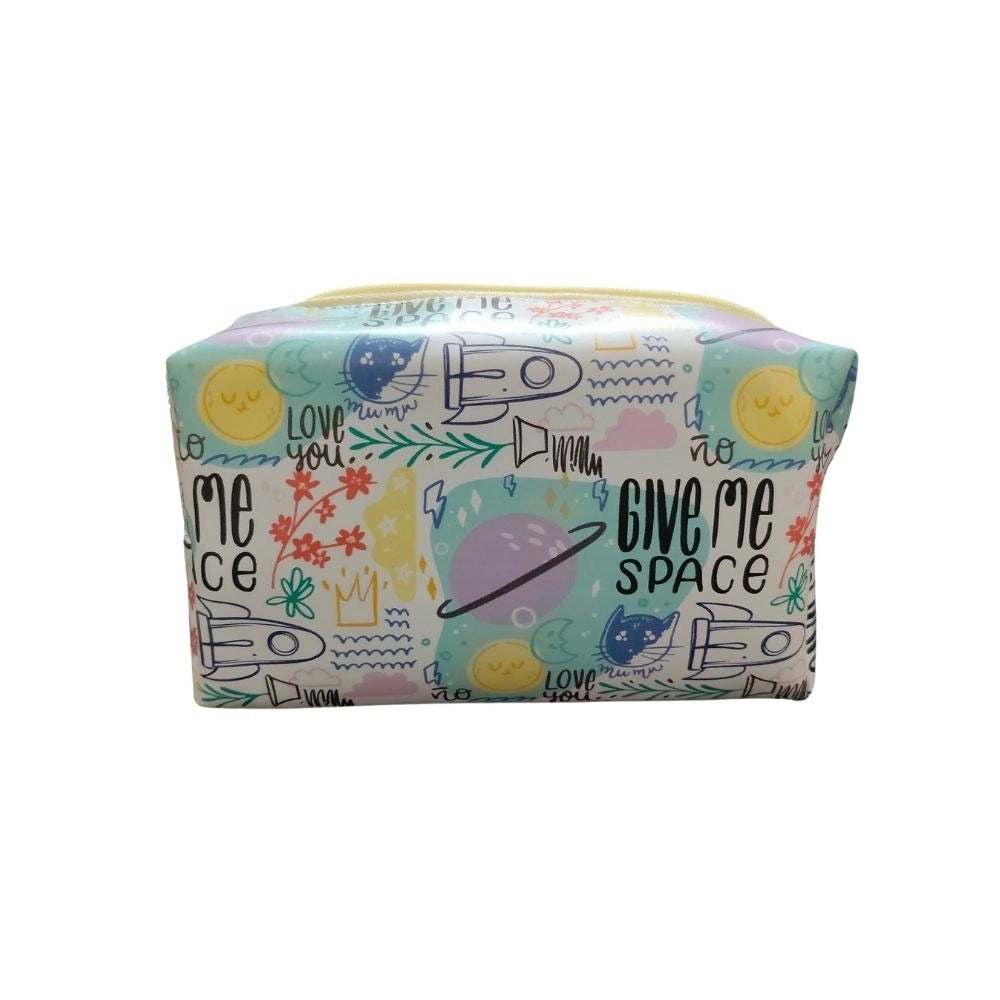 Give me space" canvas pouch with stationery design