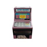 Big metal ATM bank toy for 1+ years, assorted colors - helps kids learn about savings