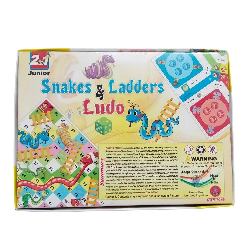 Assorted color cardboard Snakes & Ladders educational toy for strategy and fun