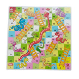 Assorted cardboard Snakes & Ladders educational toy - classic family strategy board game for 2-4 players