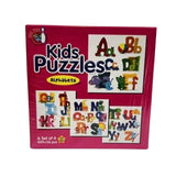 Assorted cardboard 4_Pcs Alphapet Puzzle set for educational play, promoting development and engaging young minds (ages 4+)