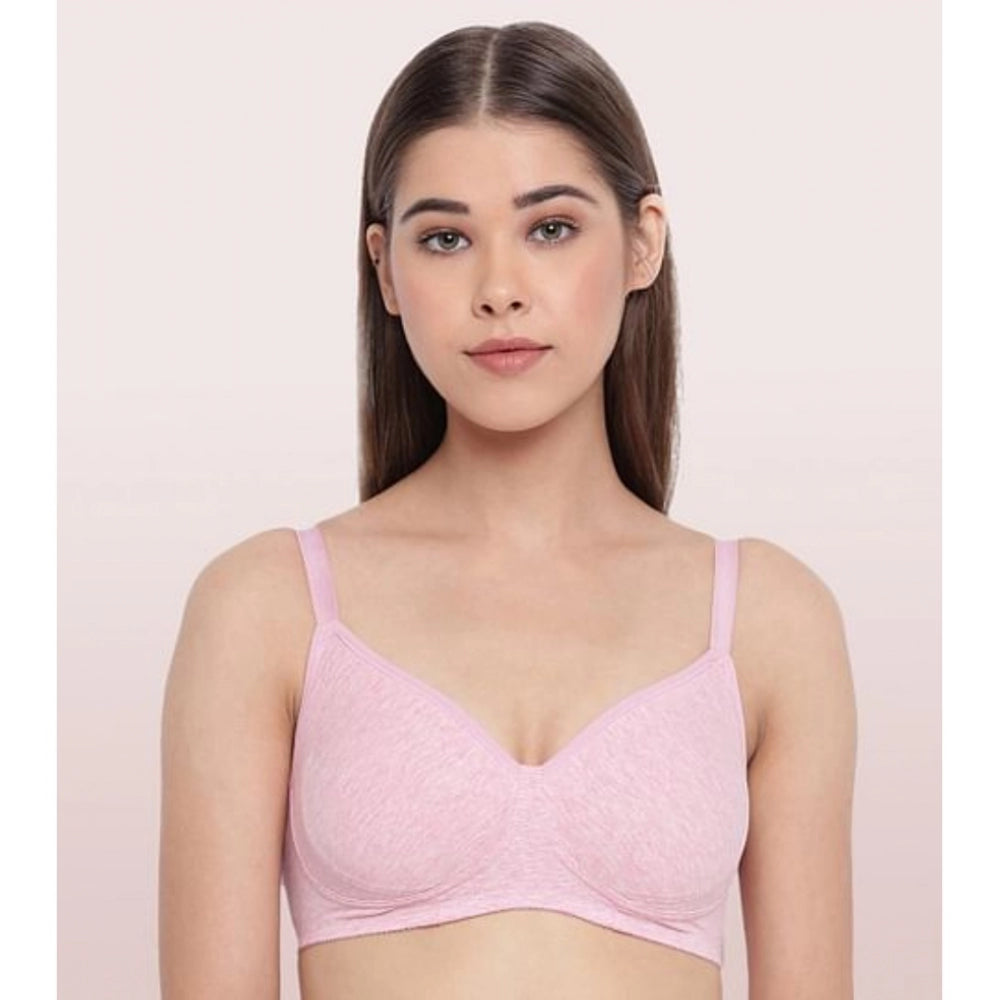 Orchd-Melange cotton everyday non-padded wirefree bra for women's comfortable wear