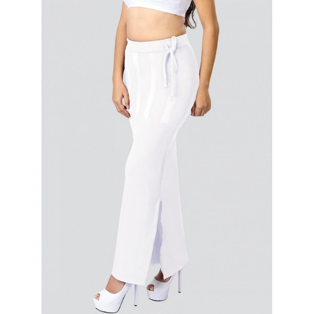 White 4D stretch saree shapewear, comfortable and supportive for women's fashion