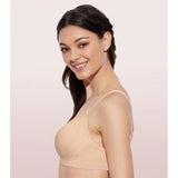 Cotton Enamor A042 women's everyday non-padded bra - solid skin color, wirefree for comfort