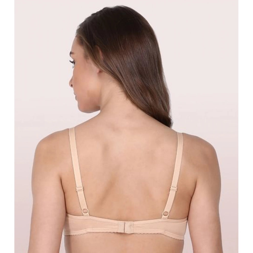 Skin cotton t-shirt bra, non-wired & medium coverage - Enamor A039 women's lingerie