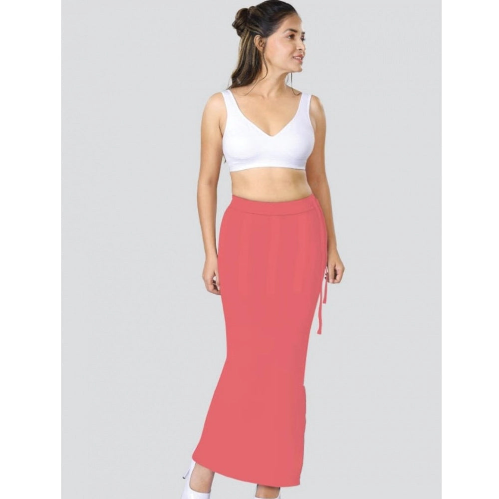 Neon-Pink 4D Stretch Saree Shapewear for women, solid pattern