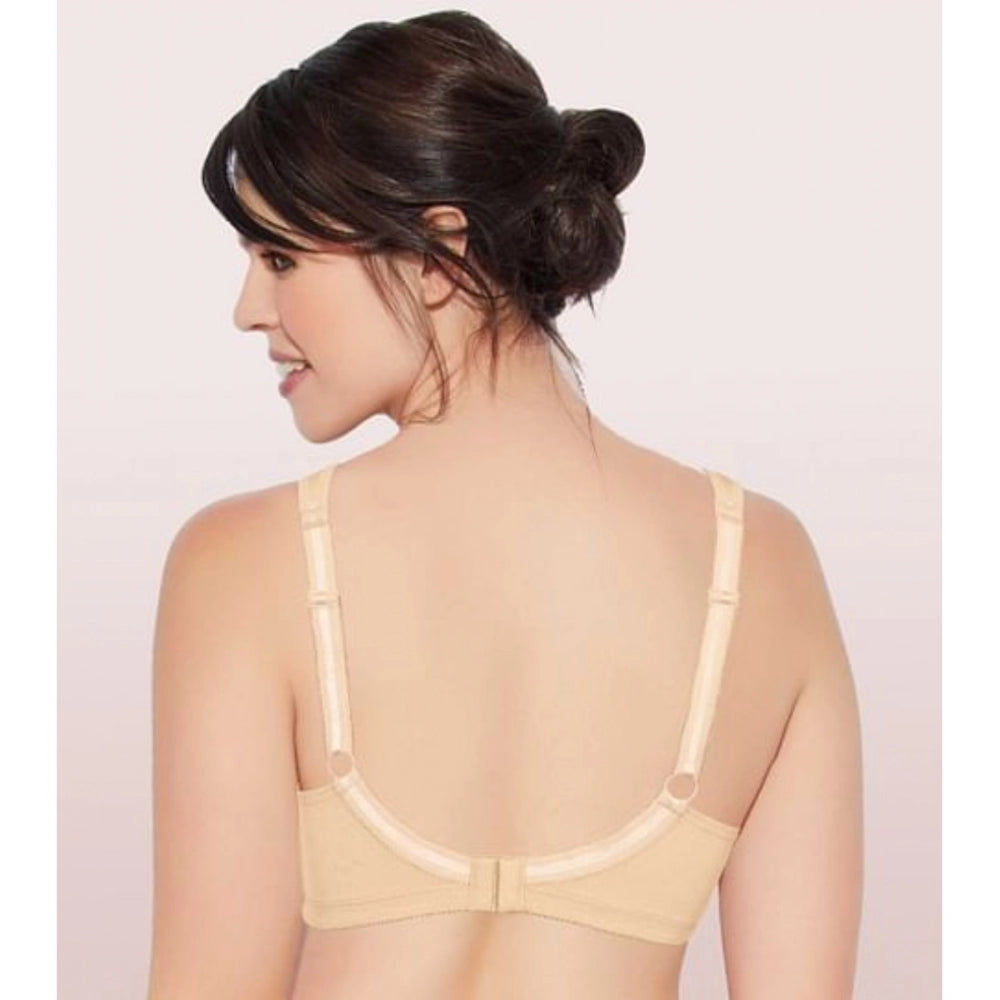 PaleSkin cotton solid full support bra for women, non-padded Enamor A112 on model
