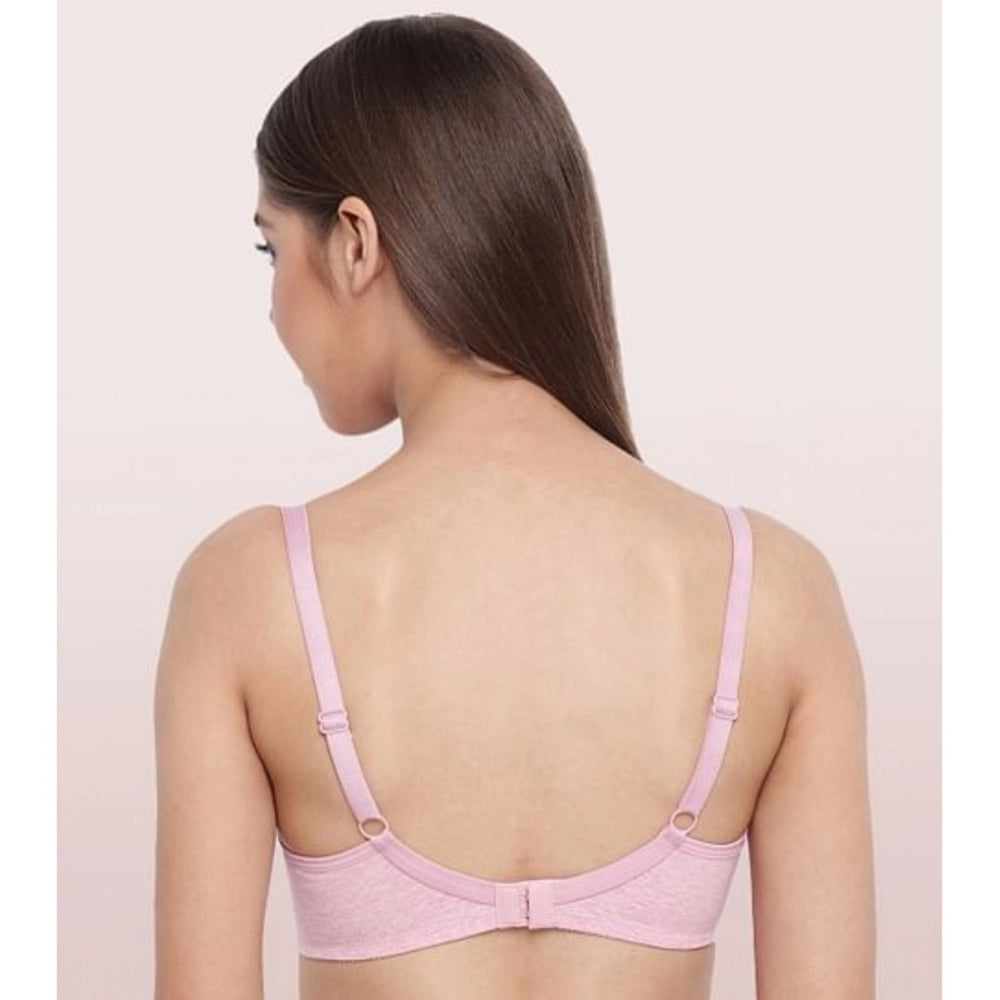 Orchd-Melange cotton everyday non-padded wireless bra for women, solid style for casual wear