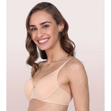 Skin cotton t-shirt bra (non-padded, medium coverage) - Enamor A039