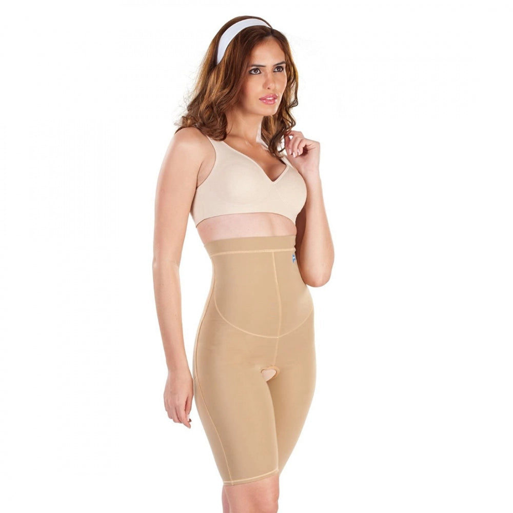 Skin-toned 4D stretch hip corset for shapewear hips & thighs, solid design