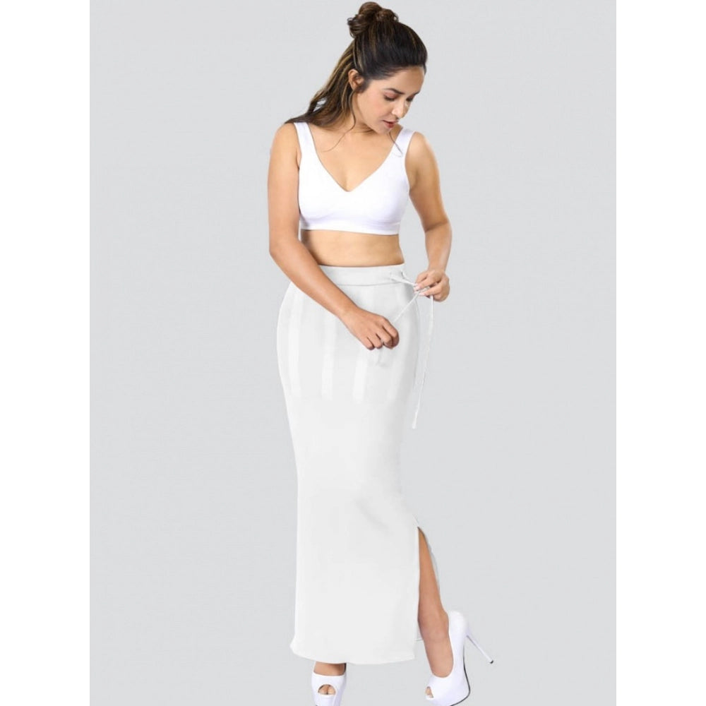 White 4D stretch saree shapewear, comfortable shaping undergarment for women