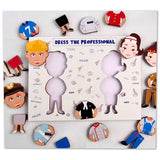 Multi-colored wooden professional puzzle Grame toy for children, 12x10 inches