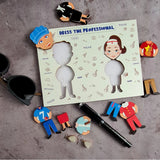 Multi-colored wooden puzzle grame toy for professional development, 12x10 inches