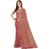 Women's Silk Blend Embellished Saree With Unstitched Blouse 5.5Mtr (Maroon)