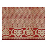 Women's Jacquard Woven Saree With Unstitched Blouse 5.5Mtr (Black)