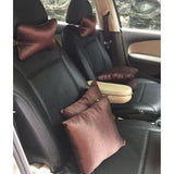 Grey polyester solid car pillows, set of 6 for vehicle comfort