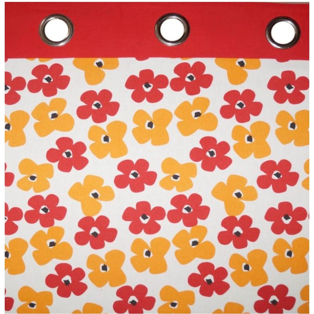 Cotton Printed Curtains (Multicolor, Size: 54x90 In) - GillKart