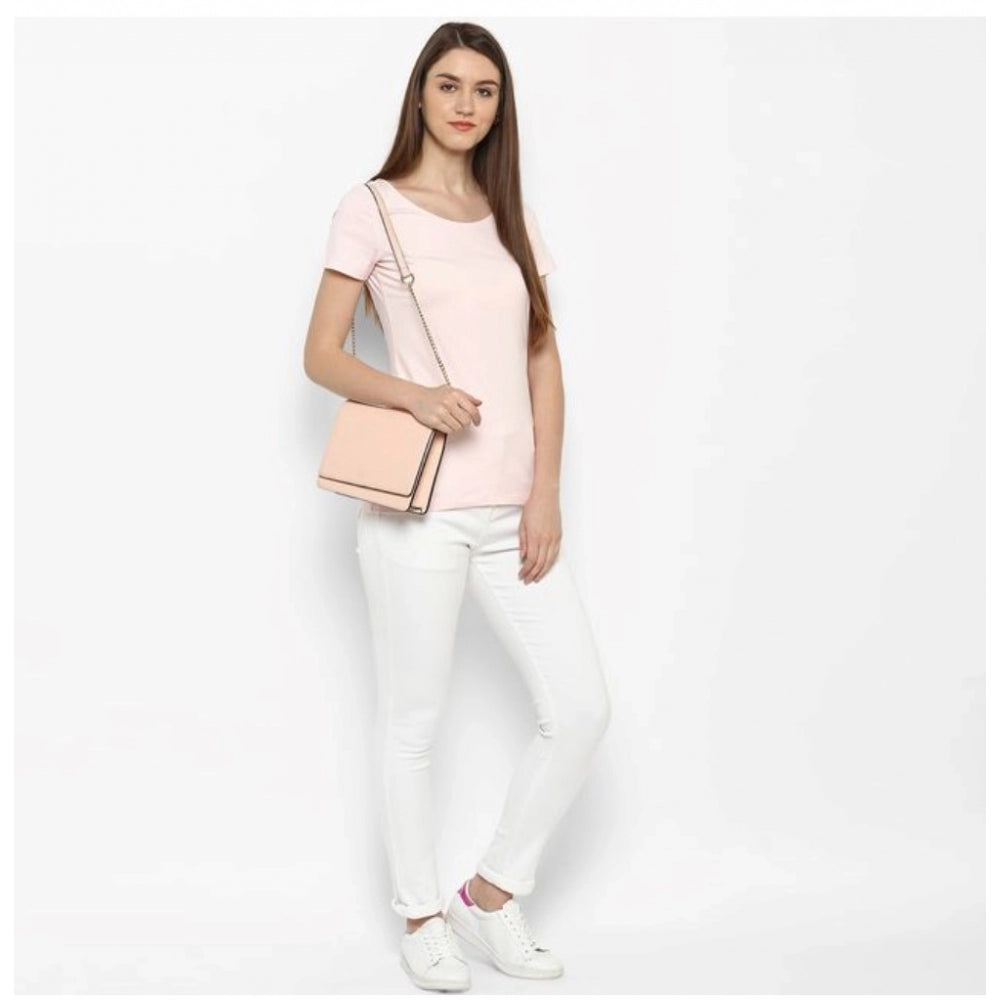 White denim solid-buttoned jeans for women, ideal for casual outfits