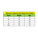 Blue denim women's solid buttoned shorts, durable for casual wear