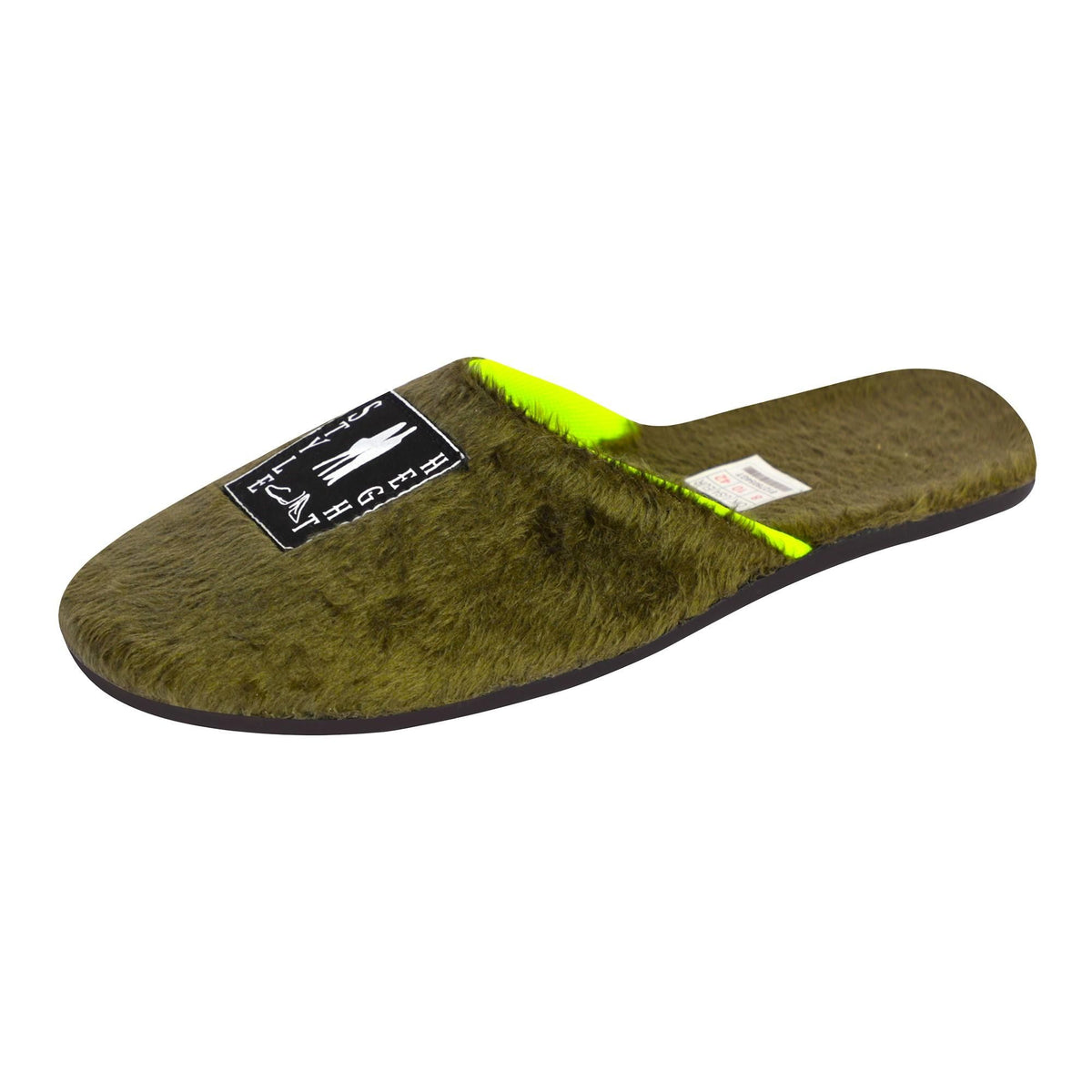 Green synthetic sliders for men, casual occasion, UK/IND size 6, US size 7, EUR size 40 by Style Height