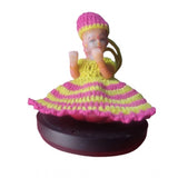 Tharad dress size 0-6, pink-yellow blend, traditional Indian attire for ladies