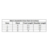 Orange fleece men's casual solid round neck long sleeve sweatshirt