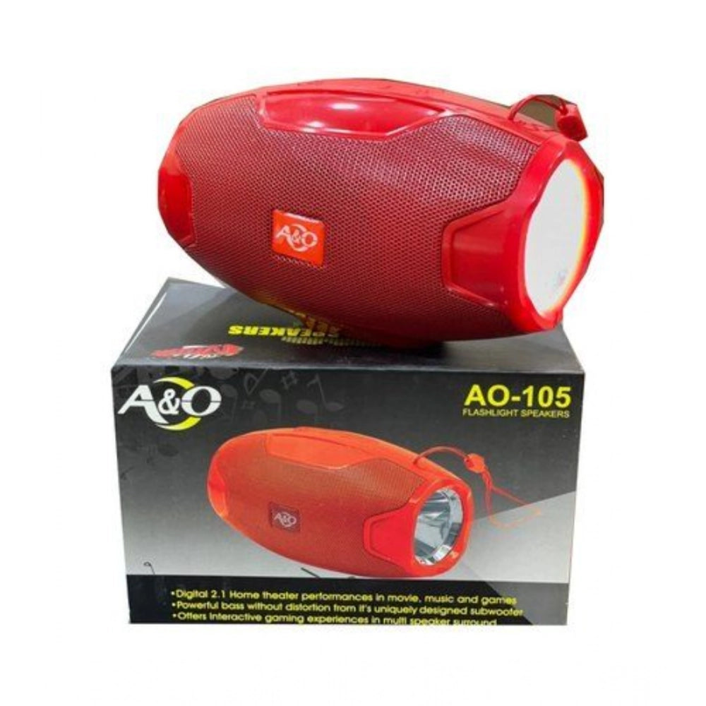 Red wireless AO105 Bluetooth speaker