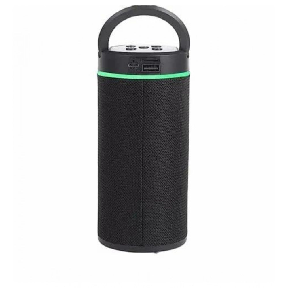 Black and white portable Bluetooth speaker