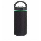 Black and white portable Bluetooth speaker