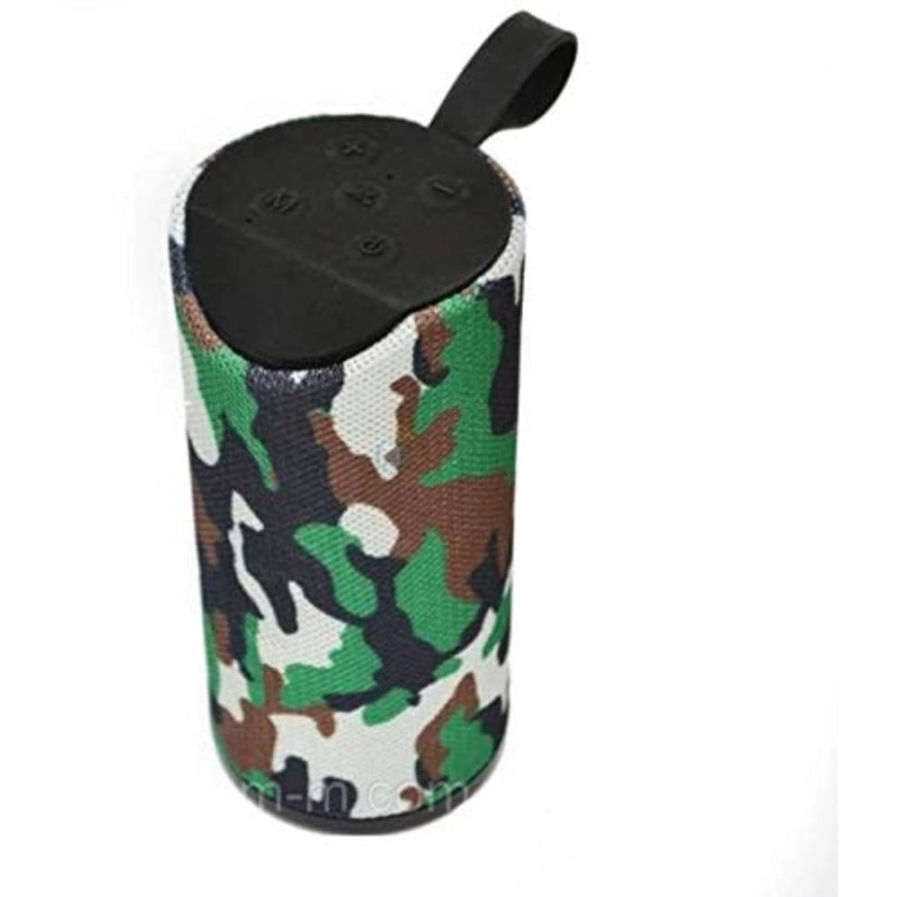 Plastic rubber portable Bluetooth speaker with Foji branding