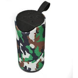 Plastic rubber portable Bluetooth speaker with Foji branding