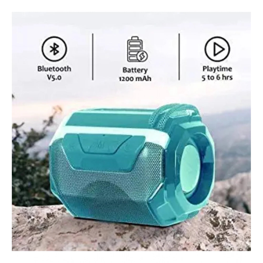 Plastic and rubber A005 Bluetooth speaker, blue