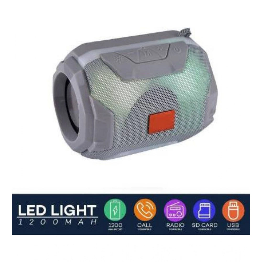 Grey rubber waterproof Bluetooth speaker