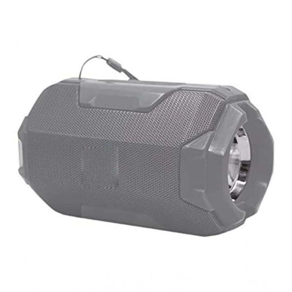 Grey plastic wireless bluetooth speaker with AOA105 logo
