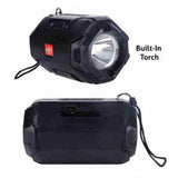 Plastic Rubber Wireless AO105 Bluetooth Speaker (Black)