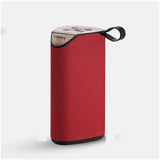 Red, plastic, wireless Bluetooth speaker