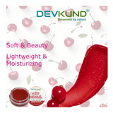 Natural, plant-based cherry lip balm (10gm) for dry skin types, perfect for unisex use. May appear slightly different due to lighting and screen resolution
