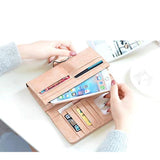 Green faux leather medium snap button wallet for women - solid design, stylish accessory