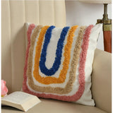 Ranibow cotton tufted sofa pillow cover pack of 2, perfect for living room decor