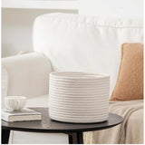 Cotton Storage Rope Woven Baskets 9x7 Inch Pack of 1 (White)