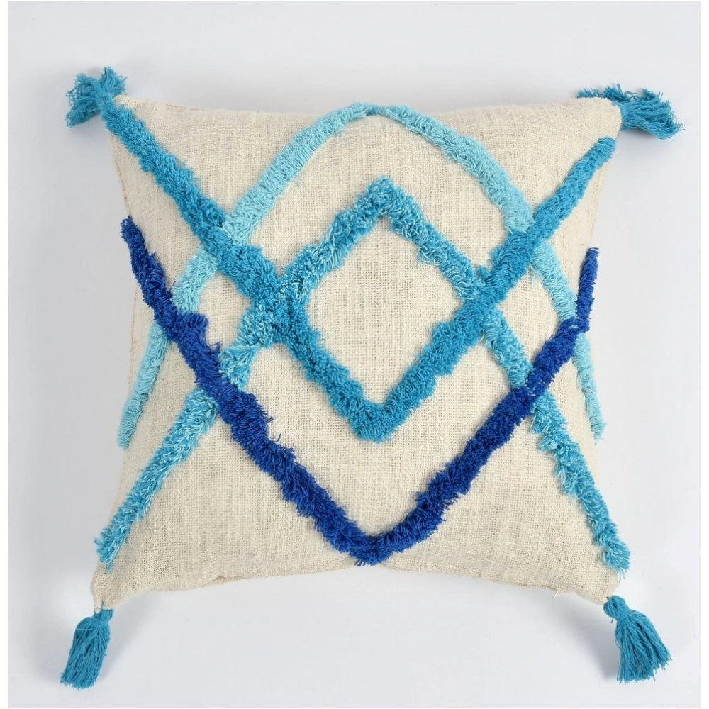 Slug Double cotton tufted 16x16 sofa pillow cover pack of 2, perfect for living room seating