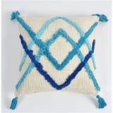 Slug Double cotton tufted 16x16 sofa pillow cover pack of 2, perfect for living room seating