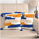 Cotton tufted sofa pillow cover pack of 2, CutSatal color, multipurpose for living room use