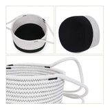 Cotton Hanging Planter Flower Basket Pack of 1 (Black &amp; White)