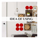 Red cotton rope drink coaster set (4 pcs), stylish multipurpose mats for tea & coffee