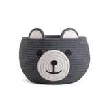 Cotton Bear Shaped Storage Baskets Pack of 1 (Grey)